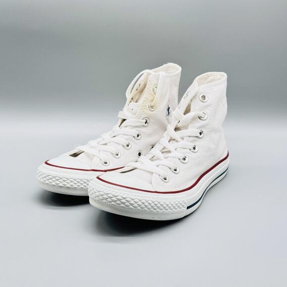 Converse Shoes Womens 5.5 White Canvas Chuck Taylor All Star High Top Sneakers - Picture 4 of 11